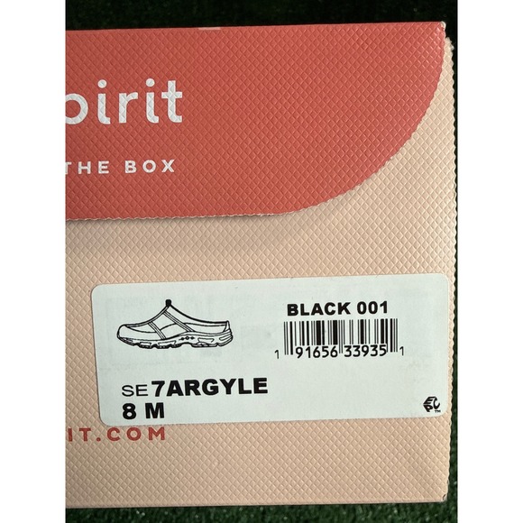 Easy Spirit‎ Argyle Mesh Clogs Womens Black Slip On Comfort Cushioning 8M - Picture 6 of 6